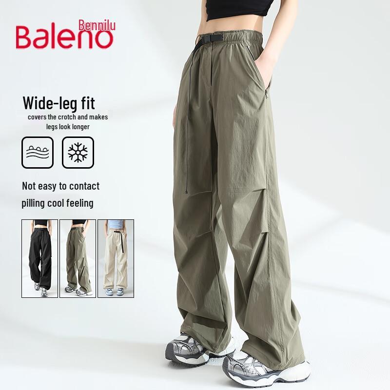 Baleno Women's UPF50+ Cooling Wide-Leg Cargo Pants