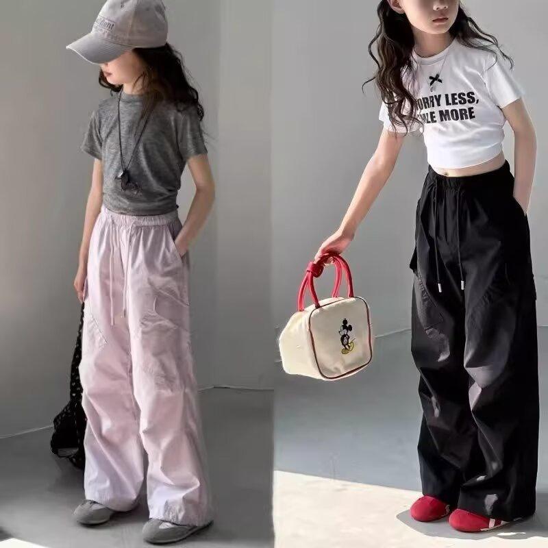 2026 Trendy Girls’ Summer Loose Overalls - Stylish Casual Pants