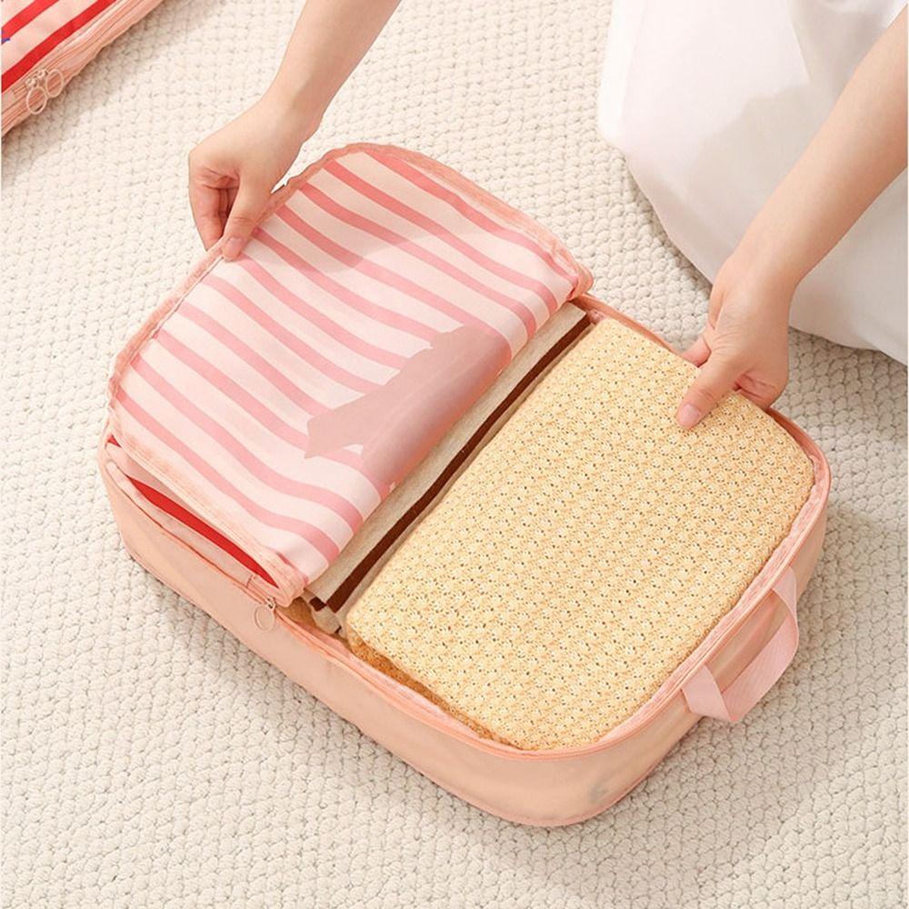 4Pcs Dustproof Compressed Travel Clothes Bag Large Capacity Luggage Suitcase Organizer  for Home