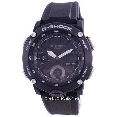 Восстановленные Casio G-Shock Стандартные Аналогово-Цифровые Кварцевые GA-2000S-1 GA2000S-1 200M Мужские Часы чёрный