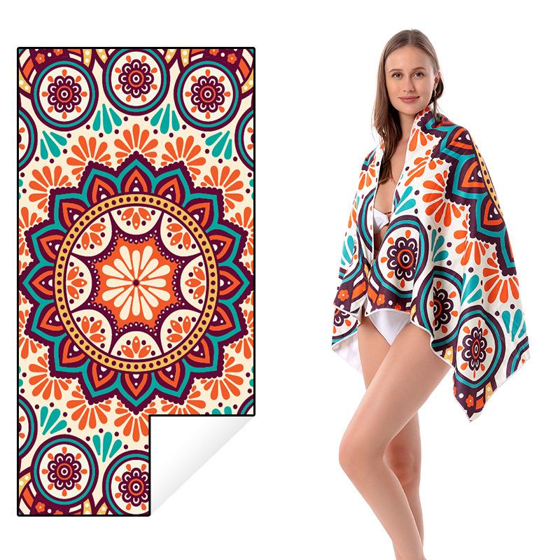 Microfibre Beach Towel for Adults Travel Bath Towels Sports Gym Quick Drying