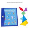 Magnetic Geometric Tangram Puzzle for Logical Thinking & Montessori Early Education