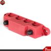 5/16" Red 4 Post Busbar Bus Bar Power Distribution Block 12V 250A With Cover