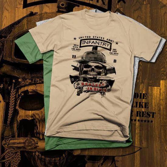 Army Infantry T-Shirt 11 Bravo Iraq War Combat Veteran Infantryman New cotton 4XL