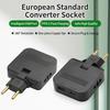 Eu Plug Adapte 4 In 1 Wall Outlet Extension Eu Electrical Socket 180 Degree Plug Adapter Travel Aadapter Portable Power Converte