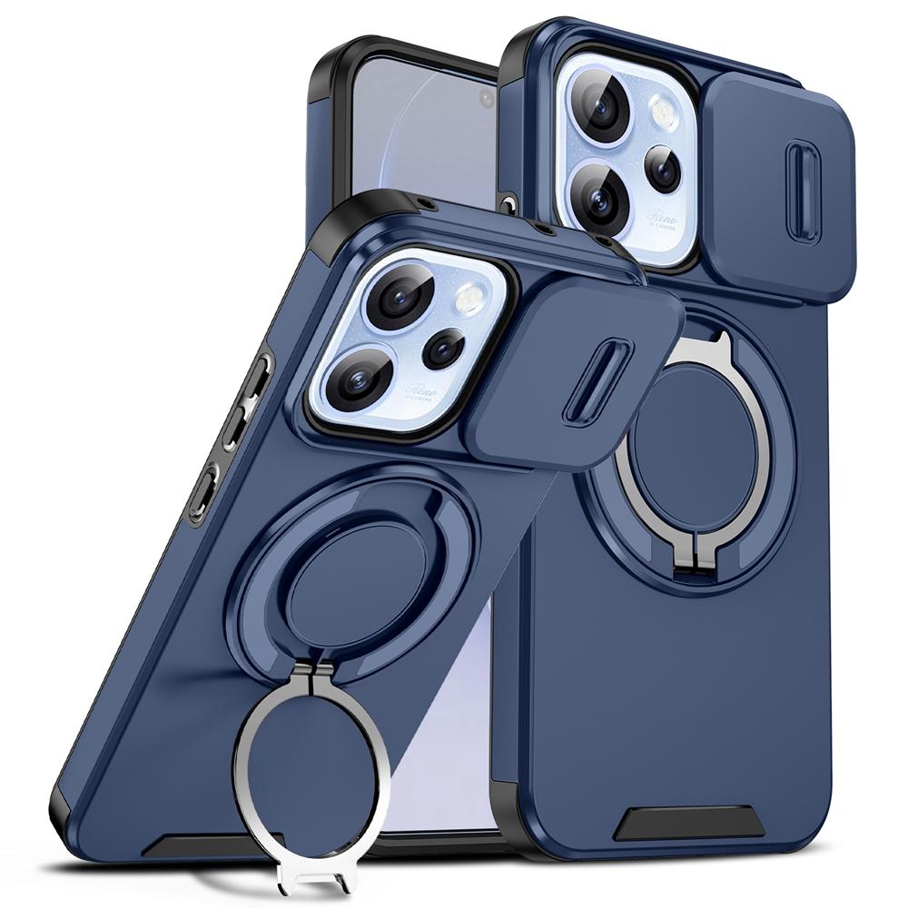 Shockproof Armor Ring Holder Case For OPPO Reno 15 15C 15F Reno15 Pro 5G For Magsafe Magnetic Wireless Charging Cover