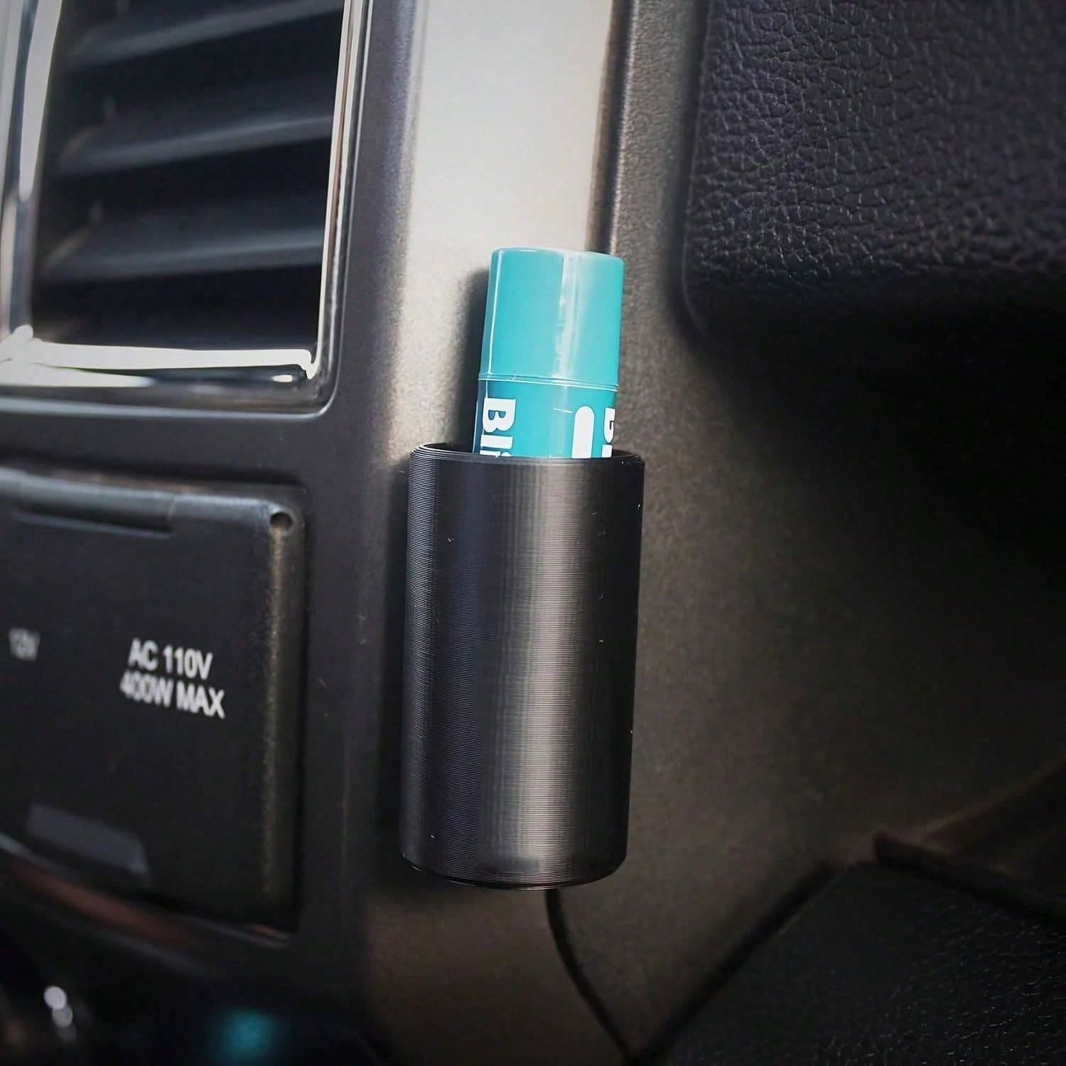 

Portable Silicone Car Lipstick Stand - Compact Cosmetics And Accessories Storage Stand, Black With Practical Hook чёрный