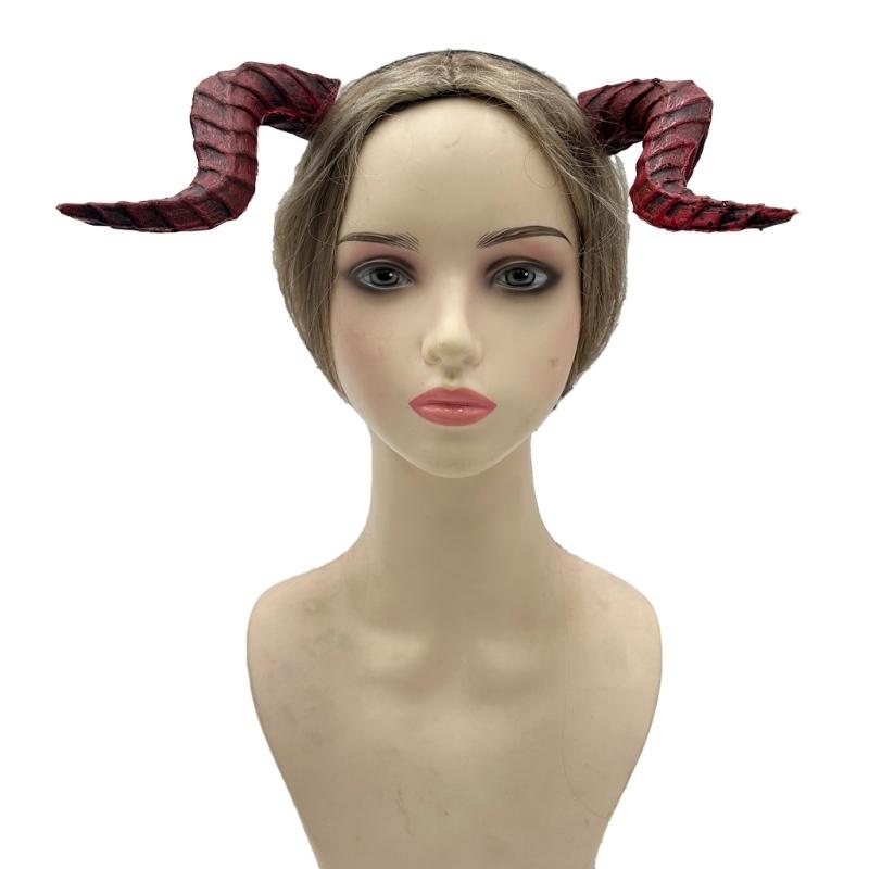 Fashion Devil Horns Headband,Devil Costume for Women Girls,Halloween Fancy Dress Cosplay Hairband