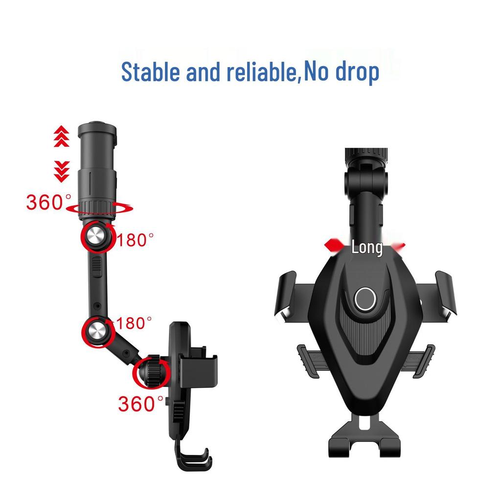 Telescopic Suction Cup Phone Holder with Quick Release for Car Dashboard