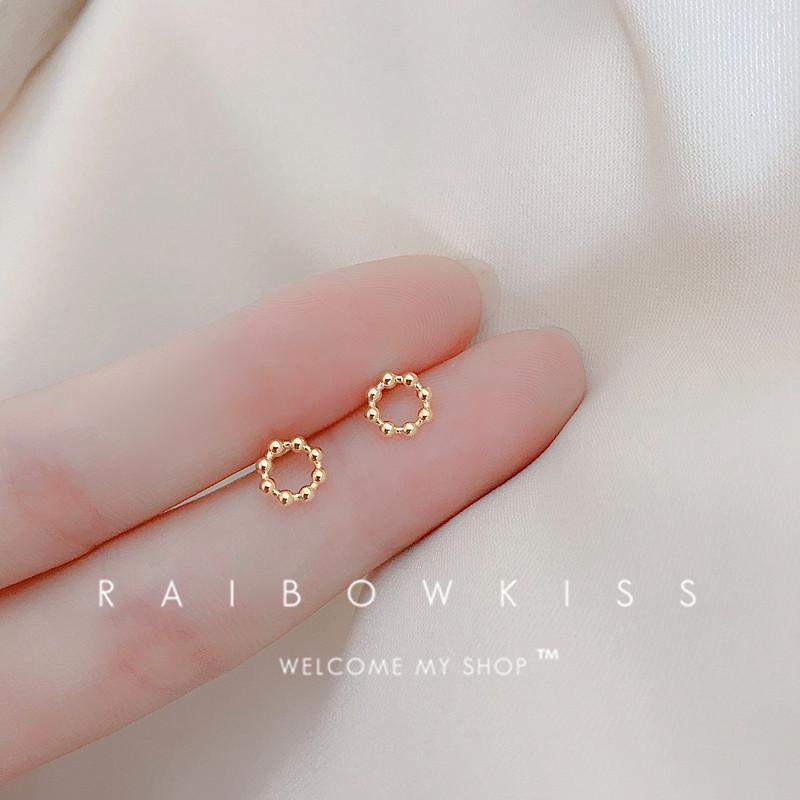 925 Silber Nadeln Gold Farbe Einfach Klein Schmetterling Steckerohrringe für Damen Hypoallergen Tägliches Tragen Ohr Mädchen Piercing Geschenke