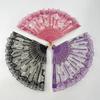LED Luminous Foldable Fan Glow Dancing Light Hand Fan Night Performance Party Decoration Glow In The Dark Supplies Decor