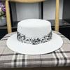 New French flat top top hat women's Korean summer travel fashion straw sun hat sunscreen shade straw hat