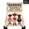 \Chicken Coop Warning Sign Rustic Metal Plate Vintage Farmhouse Decor for Indoor Outdoor Wall Art\