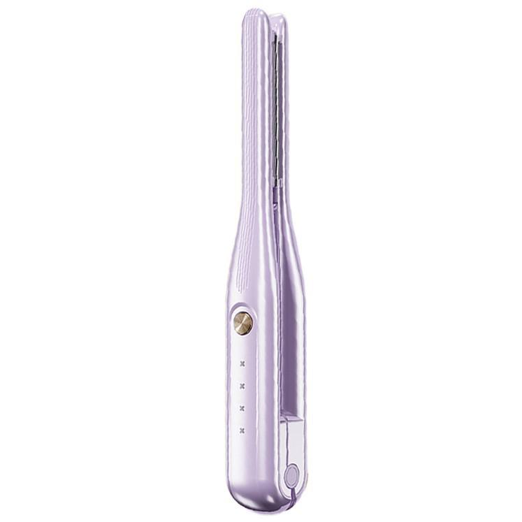 Mini kabelloser 2-in-1 Glätteisen & Lockenstab mit negativen Ionen - Perfekt für Wohnheime & Studenten-Schrägfransen