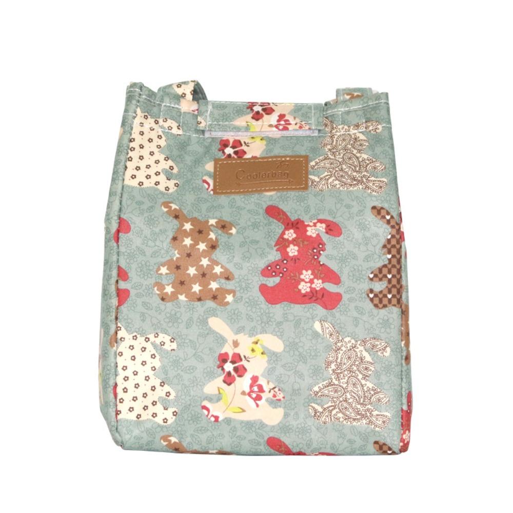 Foil Lining Thermal Lunch Bag Printed Handbag Food Storage Bag Picnic Bag Outddor