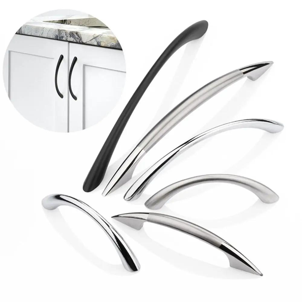 New Zinc Alloy Curved Handles Furniture Multifunctional Furniture Handle Hardware Cabinet Knobs Wardrobe
