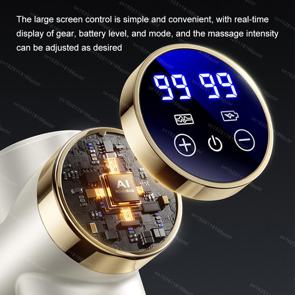 Professional Electric Fascia Massager High Frequency Deep Tissue Muscle Relaxation Massage Gun Fascia Masajeador Fitness