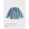 David Bella Girls' Pure Cotton Shirt 2026 New Spring Collection Children's Denim Top Stylish Baby Shirt Children's Clothing