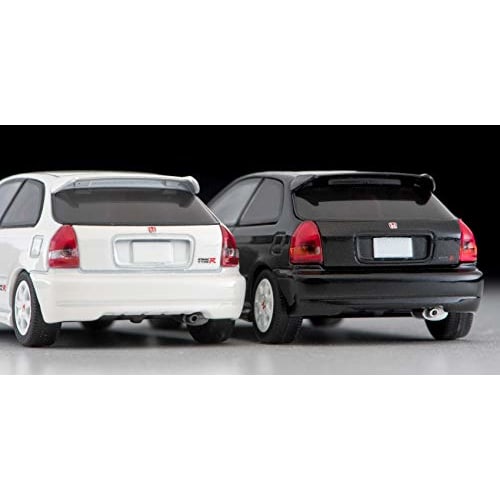 Tomytec Tomica Limited Vintage Neo 1/64 Scale LV-N165c Honda Civic Type R 1999 White (Manufacturer's First Order Limited Edition) Finished Product