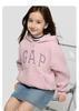 Gap Girls' Embroidered Fleece Hooded Sweatshirt Jacket