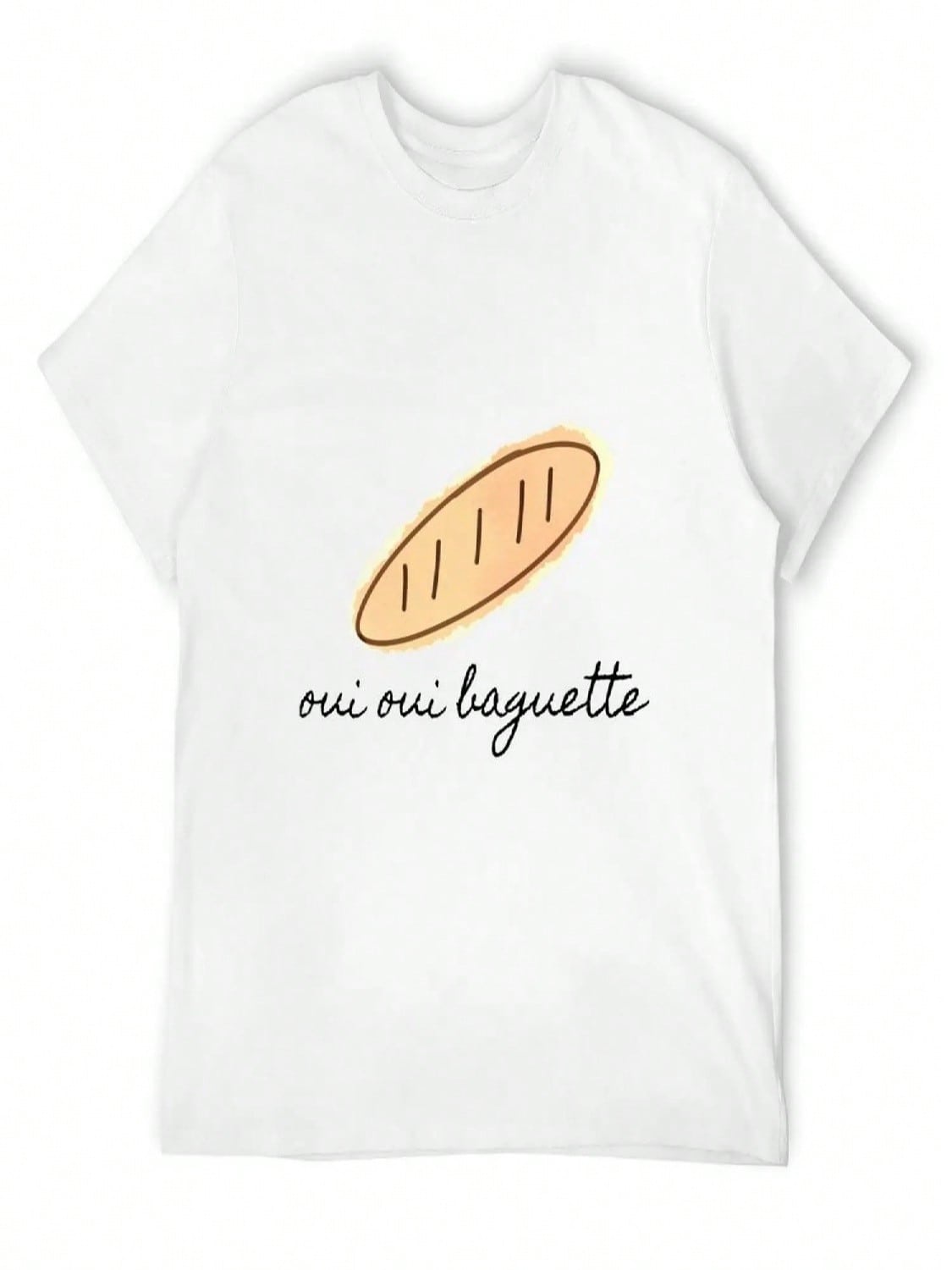 Oui Oui Baguette T-Shirt Graphics Designer Shirts Plus Size Tops Tops unisexs T Shirts Casual Stylish S разноцветный