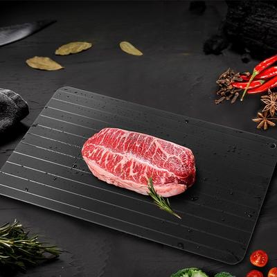 Fast Defrosting Tray for Frozen Meat Large Groove Design Rapid Safe Thawing Plate Kitchen Gadget