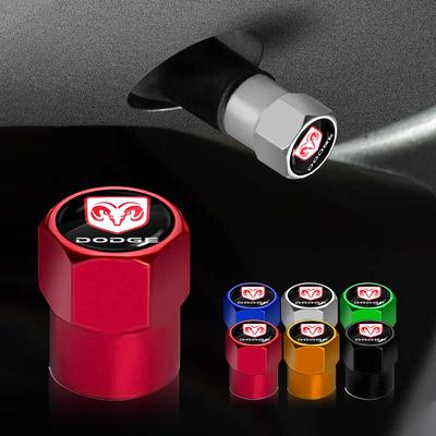 4 Stück/Set Auto Reifenventilkappen Diebstahlschutz Luftdichte Abdeckung für SXT Challenger Charger RAM 1500 Stratus Dart Dakota Charger Avengr Durango