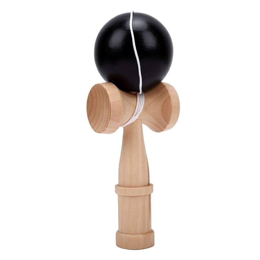 Wooden Kendama Toy Hand Eye Coordination Training Portable Kendama Catch Ball Toy Game Black