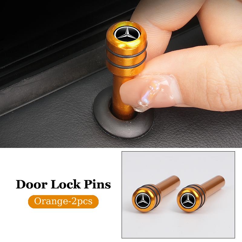 Car Door Lock Knob Door Lift Button Locking Pins For Mercedes Benz AMG W204 W205 W203 W211 W201 W210 W108 W124 W126 W140 W168 W1