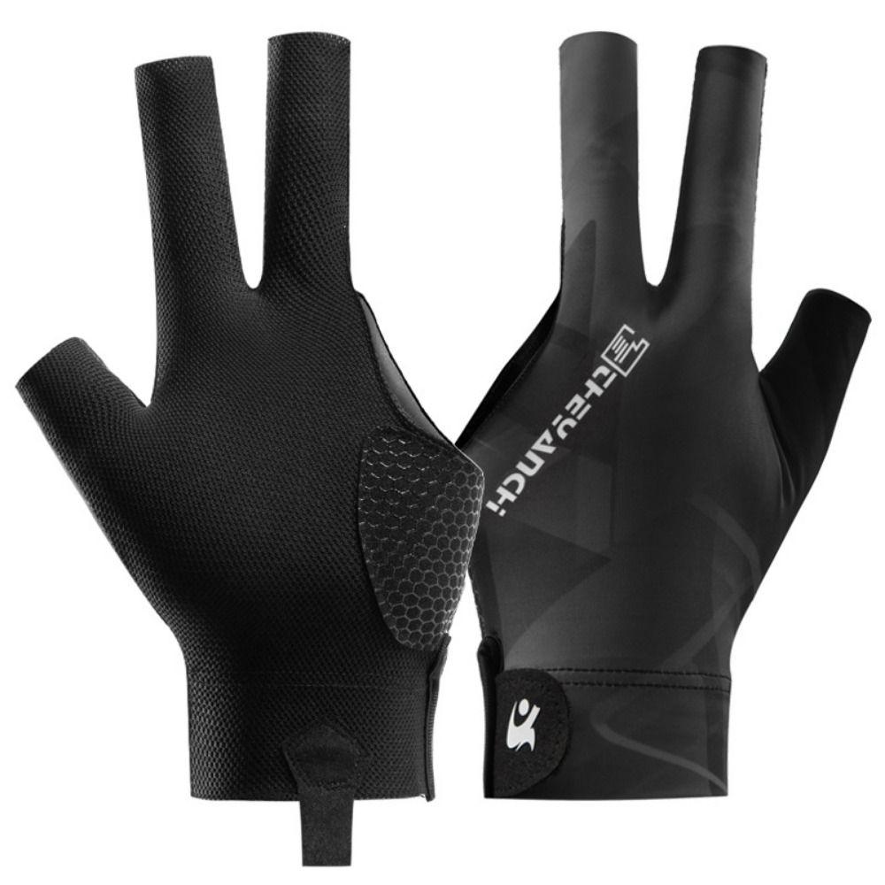 Three Finger Left Hand Billiards Gloves Unisex Billiard Training Gloves  Billiard Training