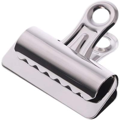 Clips de bisagra de metal grandes, 65 mm y 75 mm, clips de bulldog de metal plateado para papel, cartas, documentos, tickets, archivos para fotos, dinero.