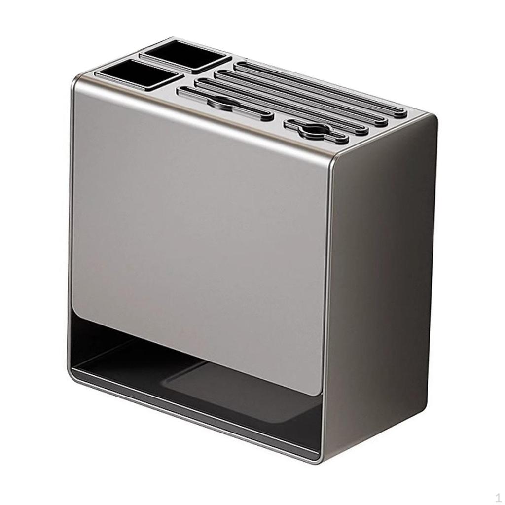 Messerblock-Trockenständer, multifunktional, mehrere Schlitze, leicht zu reinigen, universelle Aufbewahrung von Messern