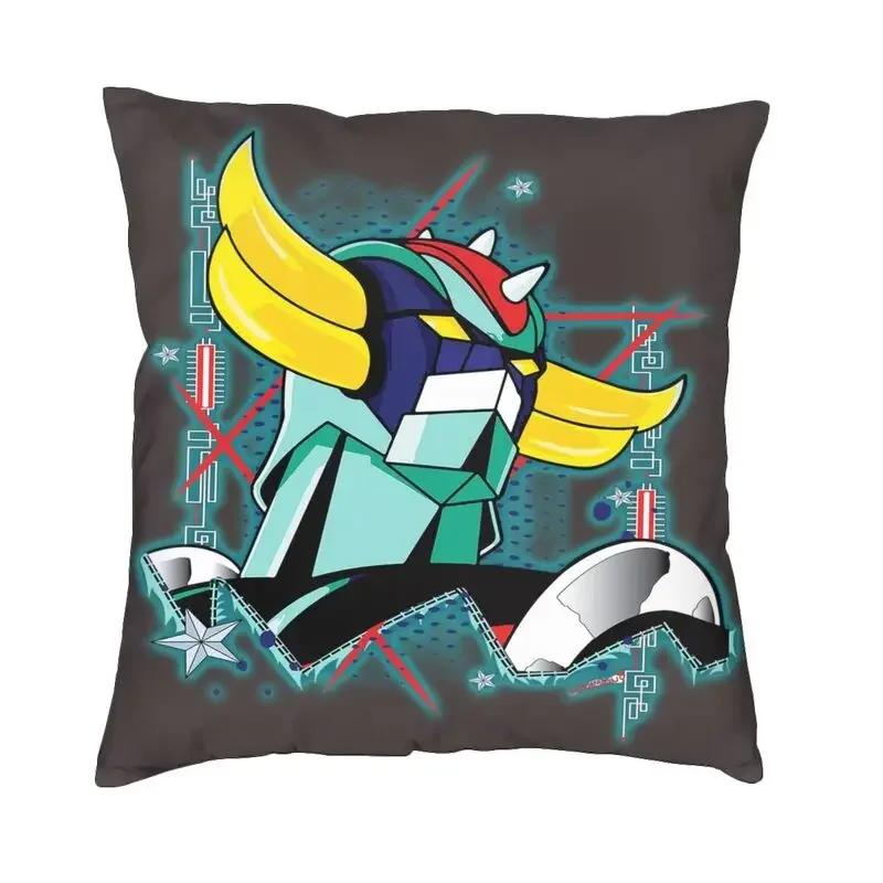 Goldorak Grendizer poszewka na poduszkę na sofę Anime UFO Robot Goldrake luksusowa poszewka na poduszkę kwadratowa druk 3D niestandardowa poszewka na poduszkę