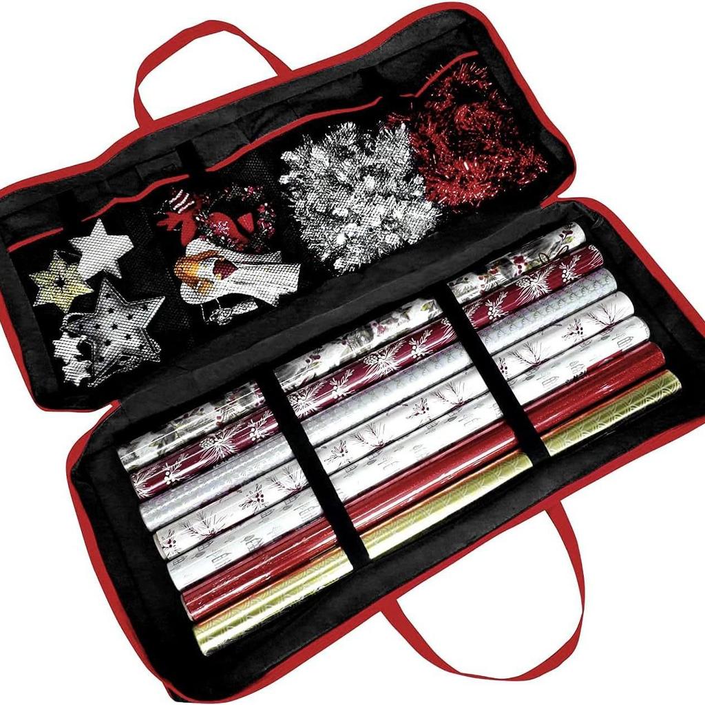 Grenzüberschreidende Weihnachtsbaumschmuck- und Geschenkaufbewahrungstasche – Unterbett-Rollenpapierhalter