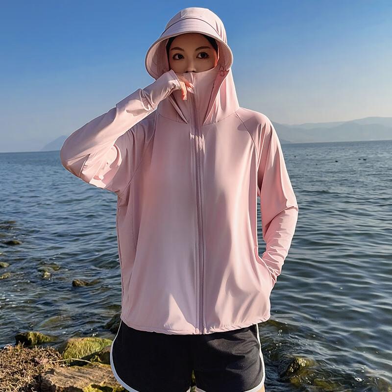 

ZuoYouZhuo Women s Summer UV Protection Hooded Sun Jacket One Size (Fits 40-70kg)