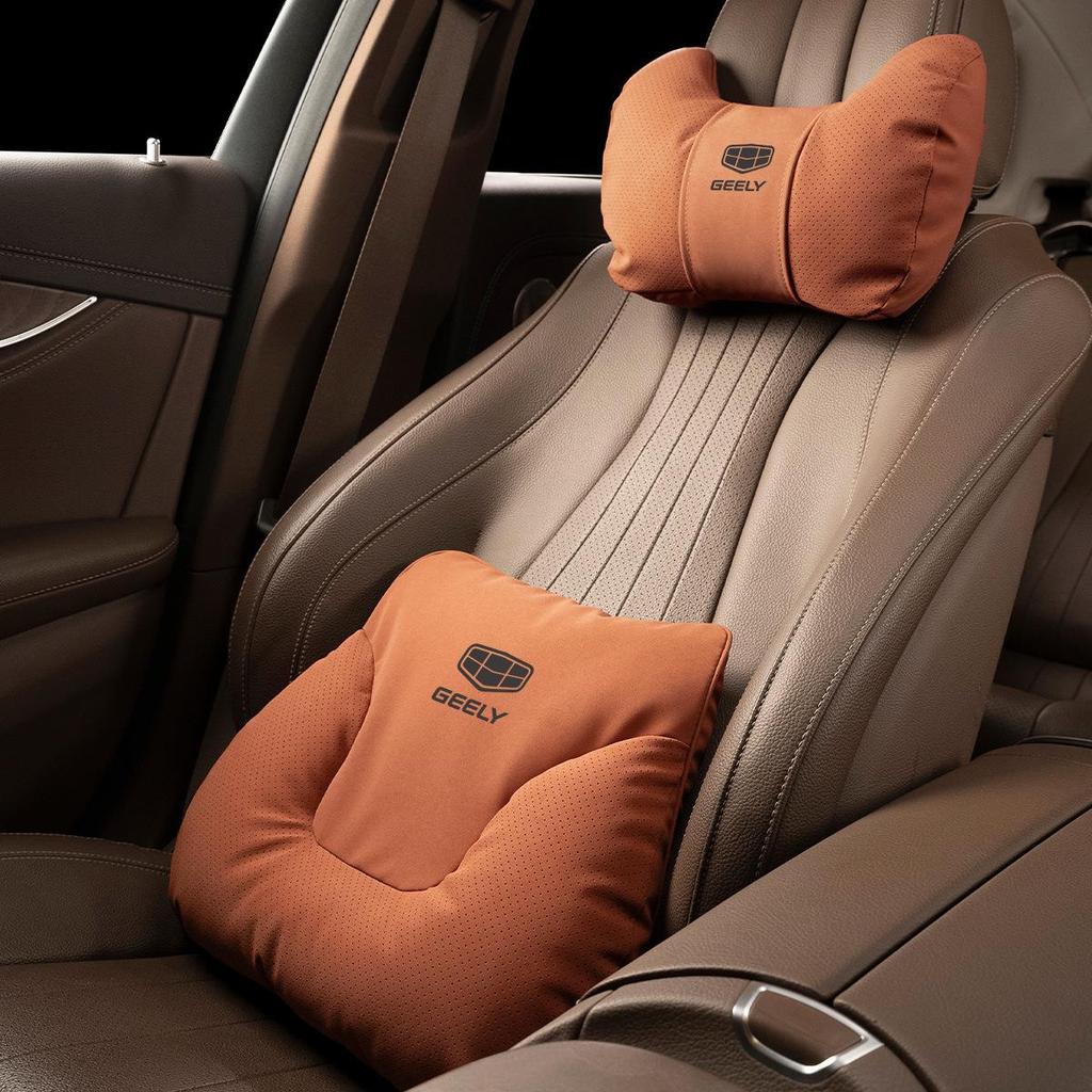 Geely Car Headrest, Lumbar, and Neck Support Pillow for Xingrui, Xingyue L, Binyue, Boyue, and Emgrand Models