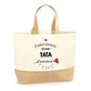 Tote bag en jute - PLANETEE - Petit Bazar Tata d'Amour Femme - Jute naturel - Multicolore - Porté épaule