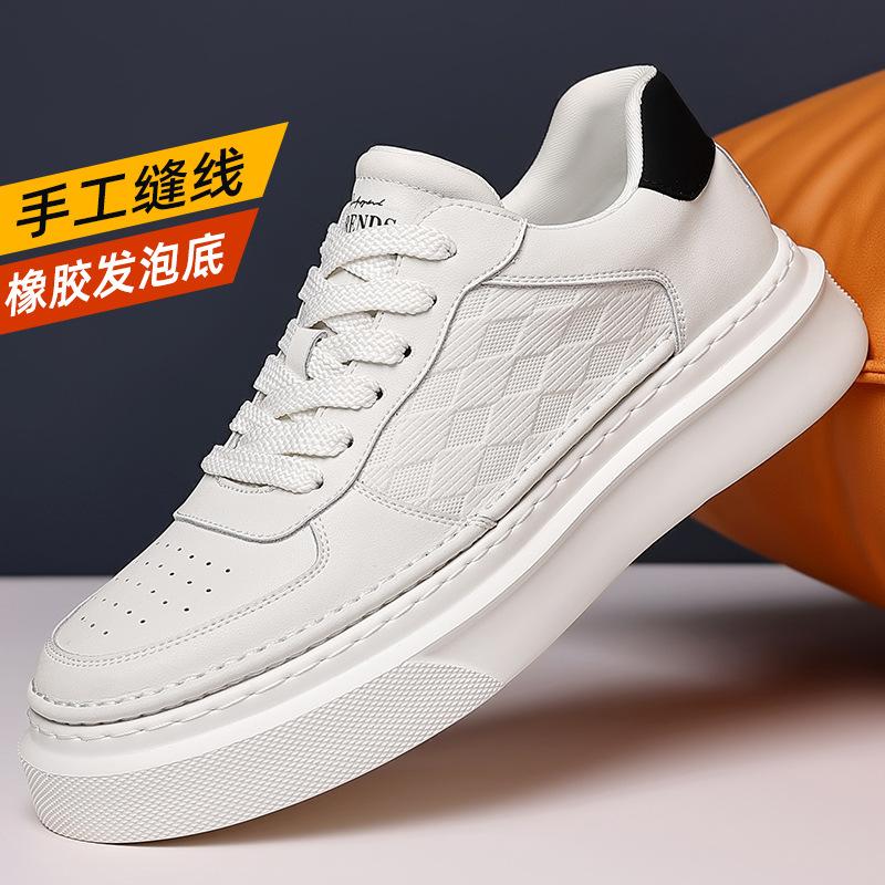 Summer men's board shoes fashionable and simple platform versatile white shoes men's trend boys sports and leisure shoes