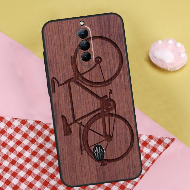 Wolf Bike Butterfly Wood Case For ZTE Nubia Red Magic 10 Air 6S 7S 7 Pro RedMagic 10S 9S 8S 8 9 10 11 Pro Plus Cover