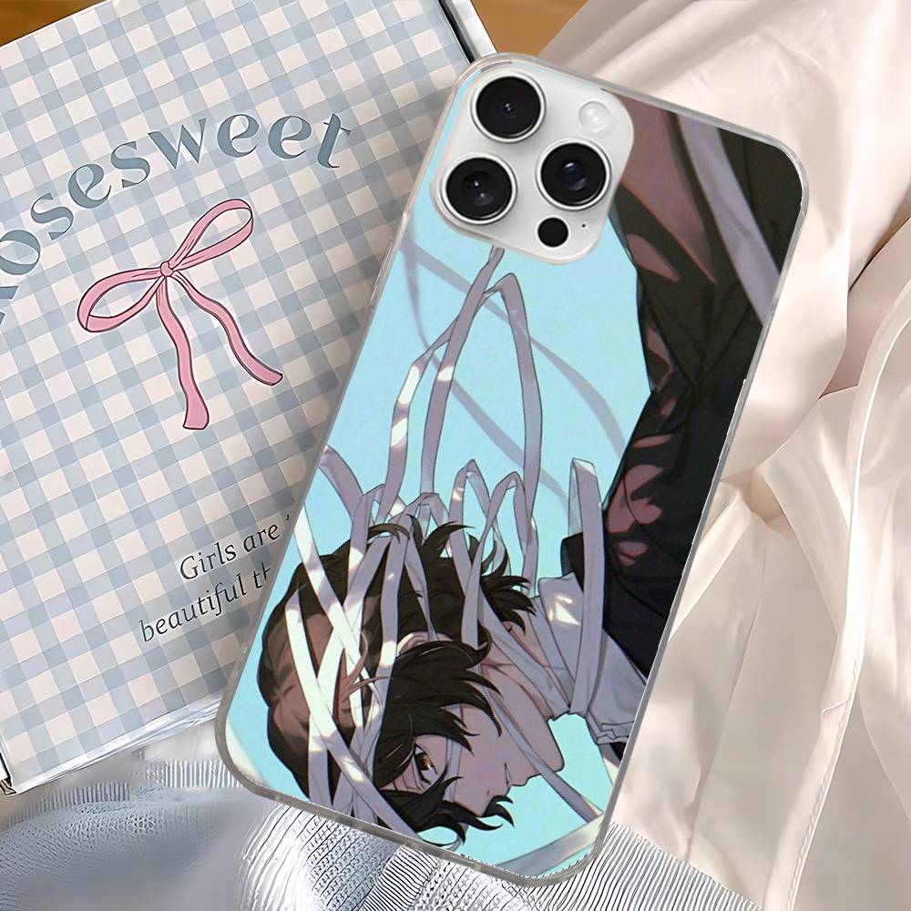 Bungo Stray Dogs Anime Phone Case For iPhone 11 12 13 14 15 16 17 Plus Pro Max Satin Glossy Colorful