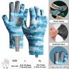 Getinfit Sommer Angelhandschuhe Halbfinger Anti-Rutsch Atmungsaktiv Eis Seide für Outdoor Angeln Komfortabel Leicht