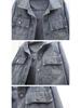 Trendy Koreaanse Patchwork Denim Jas - Korte Losse Stijl voor Dames voor Lente/Herfst