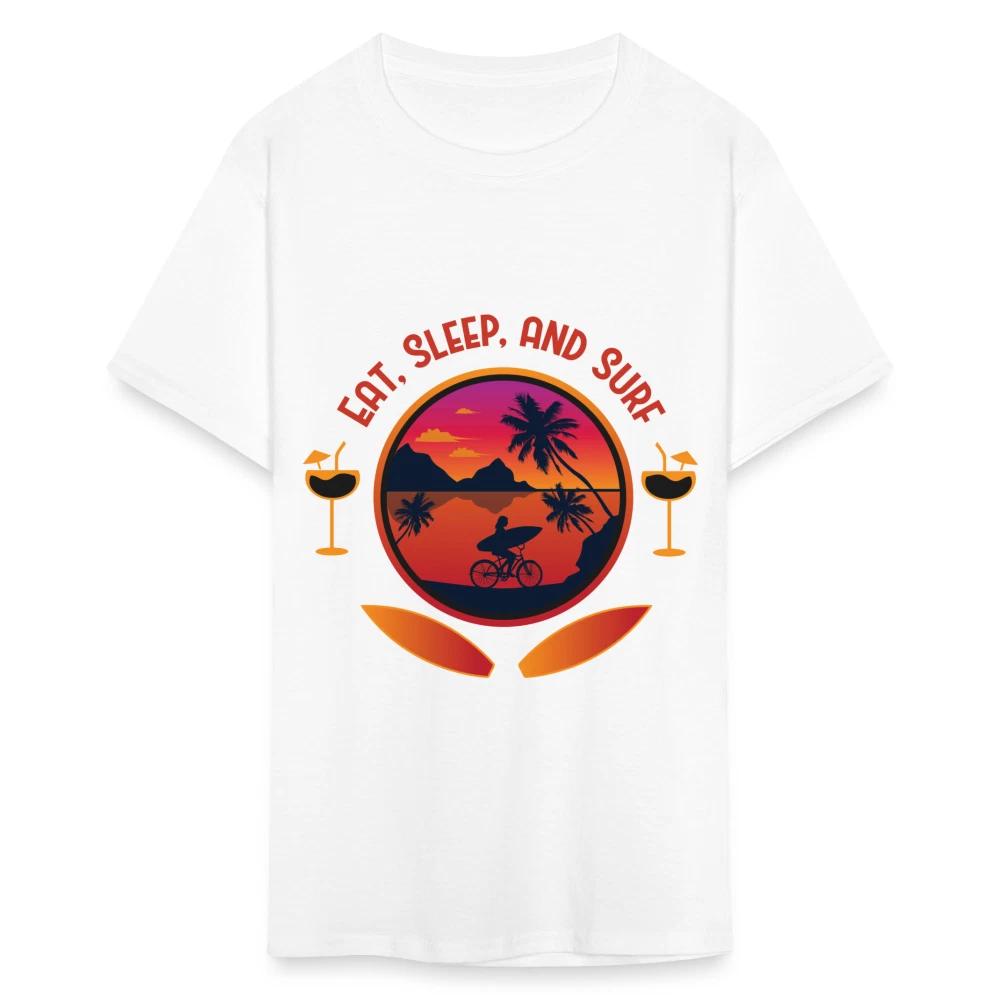 Футболка Eat Sleep and Surf Серфборд Серфинг Океан Закат Размер S-6XL L