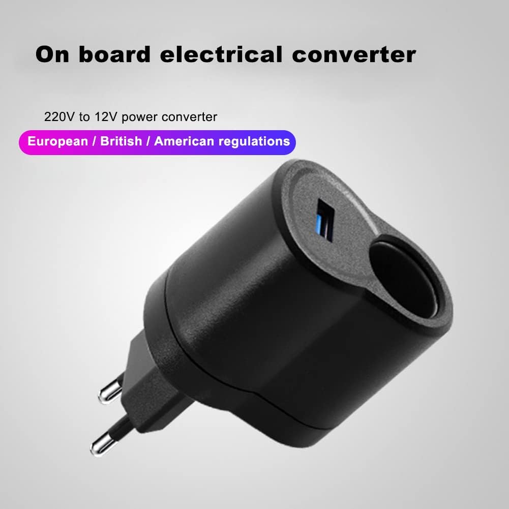 AC-DC Araba Güç Kaynağı Adaptörü, 110V-220V ila 12V Araba Voltaj Dönüştürücü Çakmak Soketi Doğrultucu İnverter Güç Kaynağı Akım Dönüştürücü