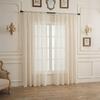 Simple Light Luxury Perforated Curtain Products Bedroom Bay Window Door Curtain Screen Curtain Bedroom Kitchen French Curtain Polyester