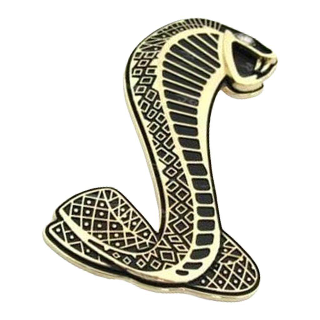 Car Front Hood Grille Emblems Metal Snake Stickers Rear Trunk Car Stickers Universal Automotive Styling Accessories