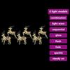 LED Reindeer 6 pcs. 180 LEDs Multicolor 44 x 18 x 65.5 cm PET