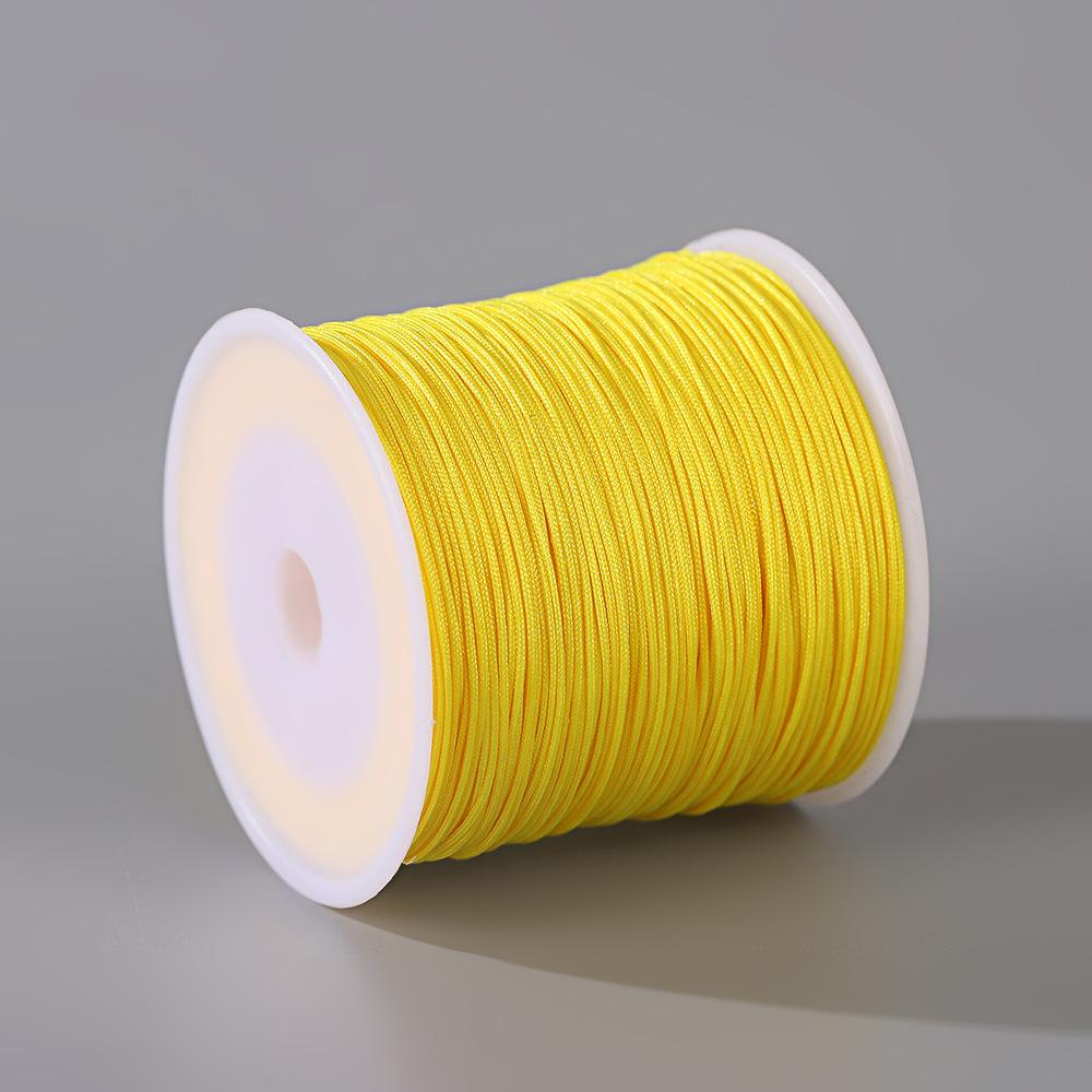 Fatto a mano No. Filo di Giada 72 - Cordino Resistente all'Usura da 0,8 mm per Artigianato di Gioielli, Corda per Mani, Braccialetti, Collane Fai-da-Te, 50m