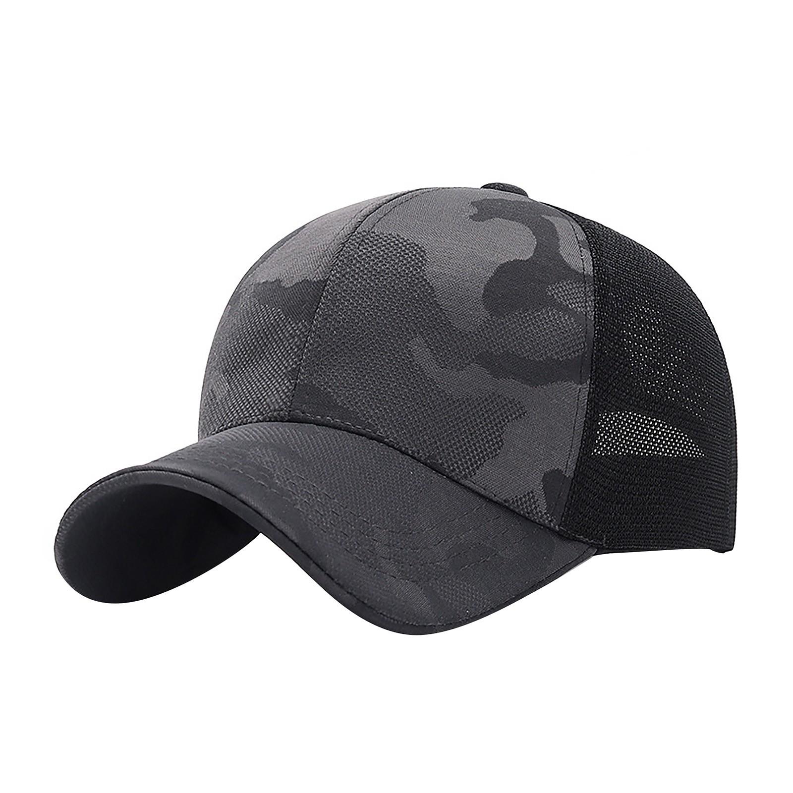 Модная женская и мужская регулируемая камуфляжная сетчатая шляпа, бейсбольная кепка, кепка с оттенком One Size