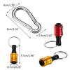 10pcs Keychain Extension Bar Quick Release Keychain Easy Change Screwdriver Bits Holder Set Extension Bar 1/4inch Hex